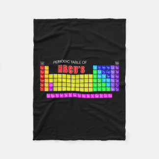 Periodische Tabelle des Hbcus blerd Fleecedecke