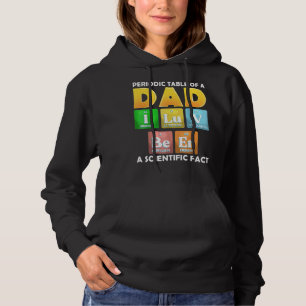 Periodische Tabelle eines Vaters I Luv Bier ein wi Hoodie