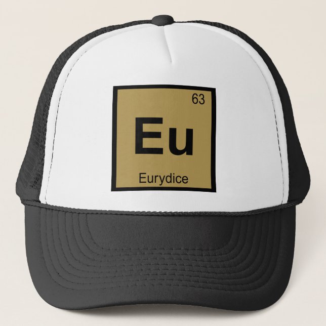 Periodische Tabelle EU - Eurydice Truckerkappe (Vorderseite)