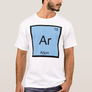 Periodische Tabelle für Arjun Name Chemistry Eleme T-Shirt