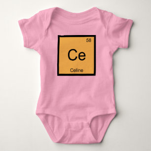 Periodische Tabelle für Celine Name Chemistry Ele Baby Strampler