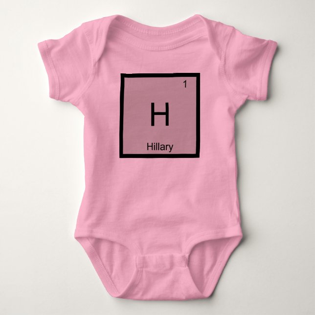 Periodische Tabelle für chemische Elemente mit Hil Baby Strampler (Vorderseite)