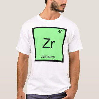 Periodische Tabelle für chemische Elemente mit Zac T-Shirt