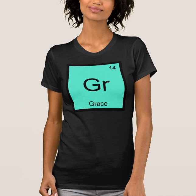 Periodische Tabelle für die Bezeichnung Chemie T-Shirt (Vorderseite)