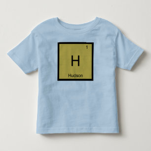 Periodische Tabelle für Hudson Name Chemistry Ele Kleinkind T-shirt