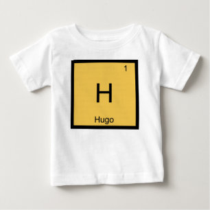 Periodische Tabelle für Hugo Name Chemistry Eleme Baby T-shirt