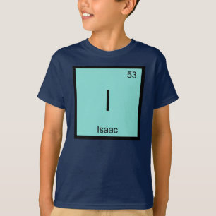 Periodische Tabelle für Isaac Name Chemistry Eleme T-Shirt