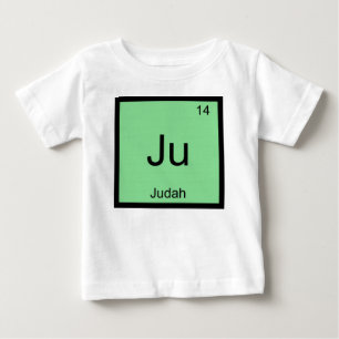 Periodische Tabelle für Judah Name Chemistry Eleme Baby T-shirt