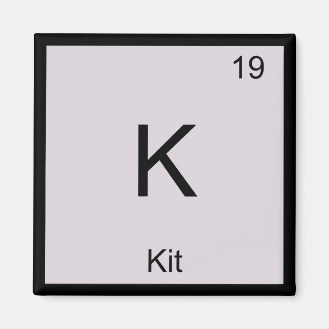 Periodische Tabelle für Kits Name Chemistry Elemen Magnet (Vorne)