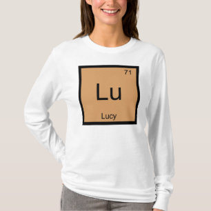 Periodische Tabelle für Lucy Name Chemistry Elemen T-Shirt