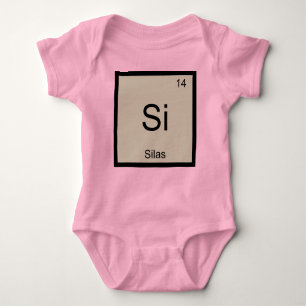 Periodische Tabelle für Silas Name Chemistry Eleme Baby Strampler
