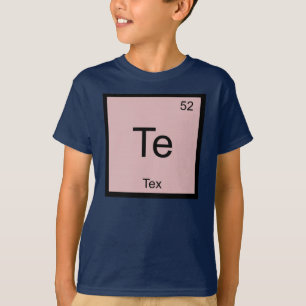 Periodische Tabelle für Tex Name Chemistry Element T-Shirt