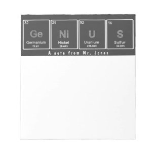 Periodische Tabelle GeNiUS Notizblock