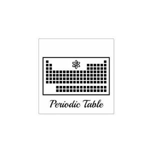 Periodische Tabelle Gummistempel