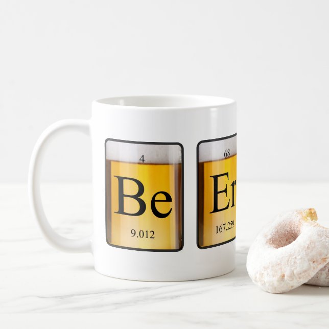 Periodische Tabelle: Kaffeetasse (Mit Donut)