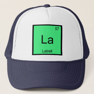 Periodische Tabelle "Latrell Name Chemistry Elemen Truckerkappe