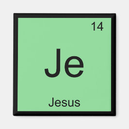 Periodische Tabelle mit Jesus Name Chemistry Eleme Magnet