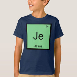 Periodische Tabelle mit Jesus Name Chemistry Eleme T-Shirt