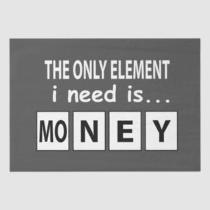 Periodische Tabelle Money Element Funny Periodic T Seidenpapier