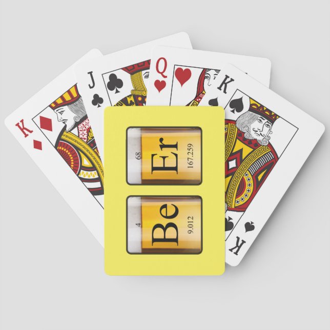 Periodische Tabelle: Spielkarten (Rückseite)