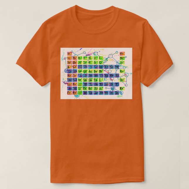 Periodische Tabelle T-Shirt (Design vorne)