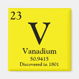 Periodische Tabelle Vanadium Magnet