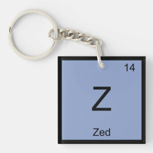Periodische Tabelle Zed Name Chemistry Element Schlüsselanhänger