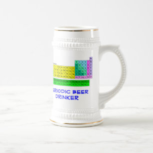 Periodische Tabellen-Bier Stein durch Toolshed Bierglas