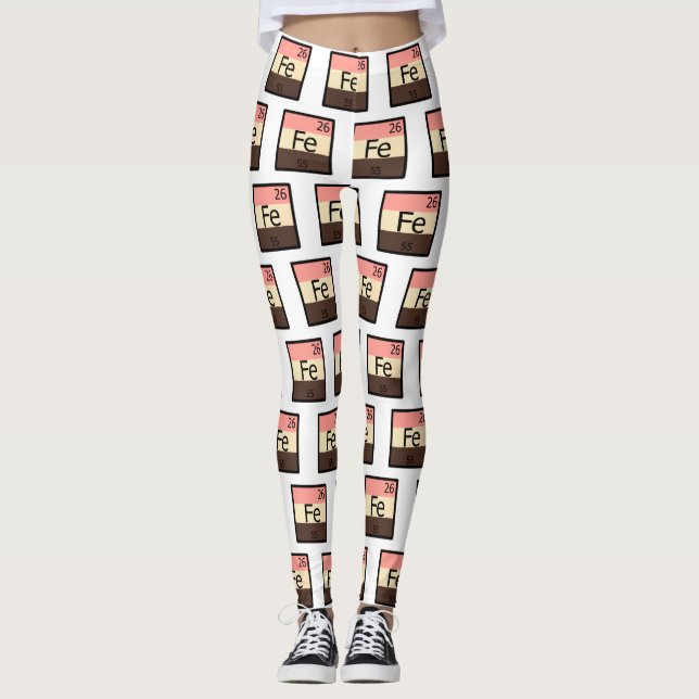 Periodische Tabellen-Muster-Leggings Feedee Leggings (Vorderseite)