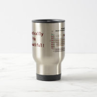 Periodische Tabellen-Reise-Tasse