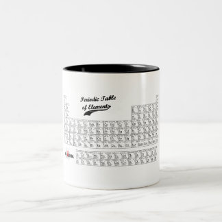 Periodische Tabellen-Tasse Zweifarbige Tasse