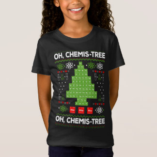 Periodische Tafelbaum Oh Chemistree Fun Chemistry  T-Shirt