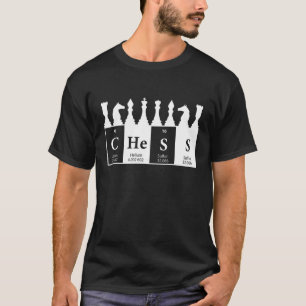Periodische Tafelschach Stücke King Queen Bishop K T-Shirt