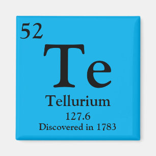 Periodische Tellurium-Tabelle Magnet