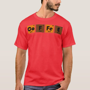 Periodische Tischkalender Kaffeemaschine T-Shirt