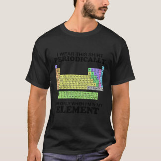 Periodische Tischwäsche dieses Elements Farbe Funn T-Shirt