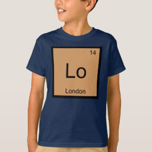 Periodische Übersicht über den London Name Chemist T-Shirt