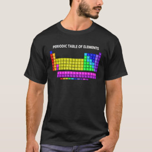 Periodische Übersicht über den Nerd Chemi der Elem T-Shirt