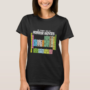 Periodische Übersicht über die Chemie von Horror T-Shirt
