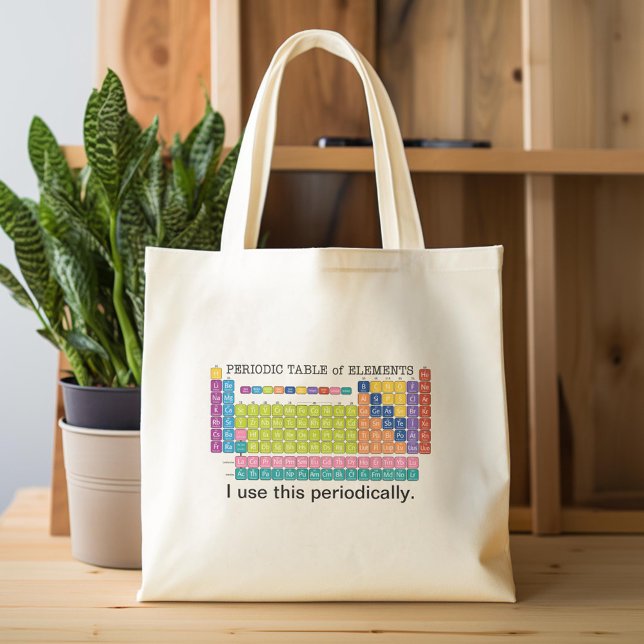 Periodische Übersicht über die Elemente Tragetasche (Custom Tote Bag)