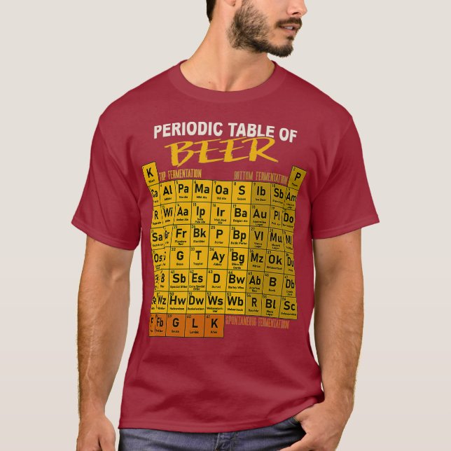 Periodischer Biertisch - Bierbraut T-Shirt (Vorderseite)