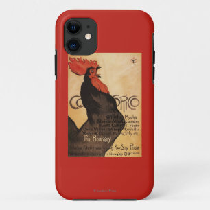 Periodischer Cocorico Hahn-förderndes Plakat iPhone 11 Hülle
