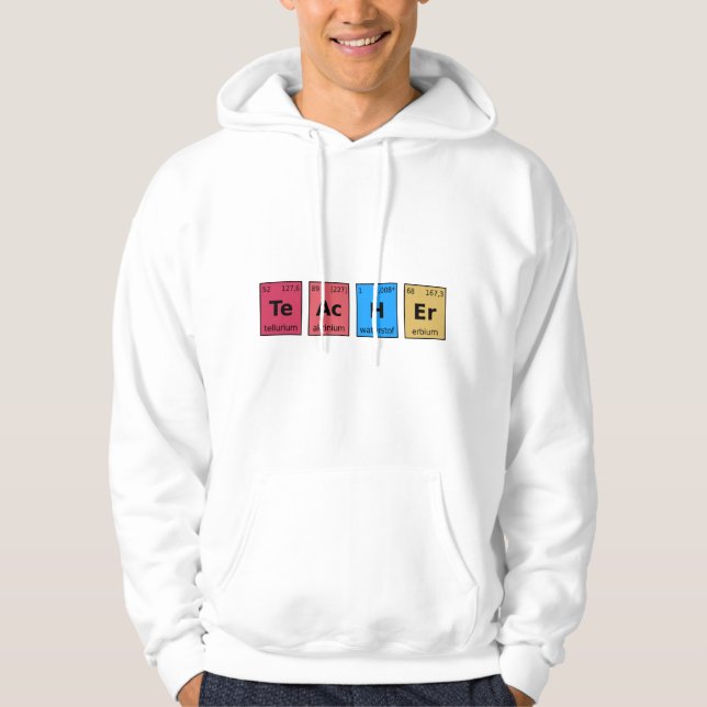 Periodischer Lehrer Hoodie (Vorderseite)