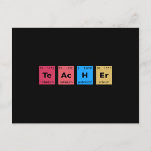 Periodischer Lehrer Postkarte
