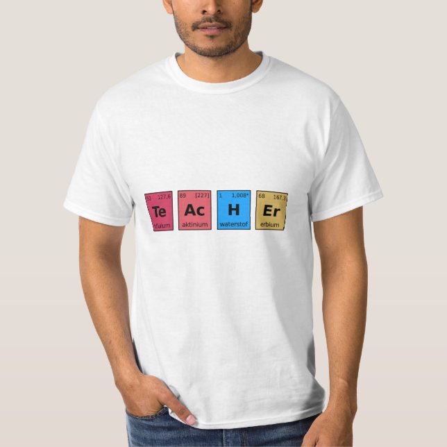 Periodischer Lehrer T-Shirt (Vorderseite)