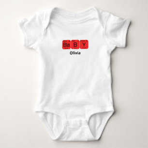 Periodischer Name des Tabellenelements für Baby Strampler