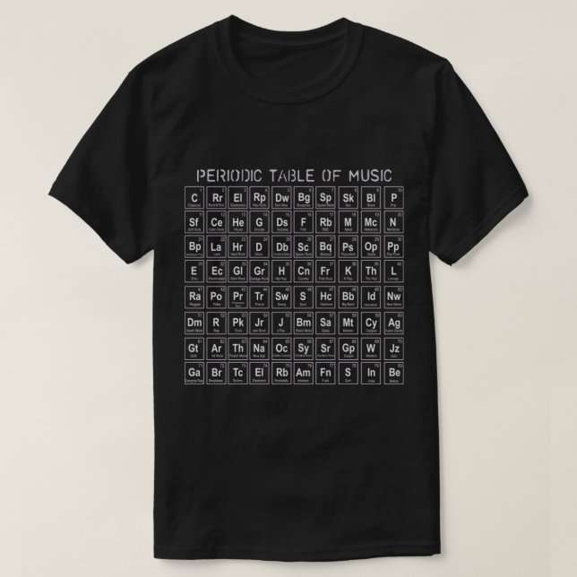 Periodischer T - Shirt (Design vorne)