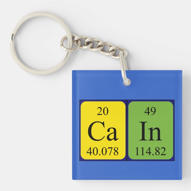 Periodischer Tabellenname Schlüsselanhänger (Vorderseite)