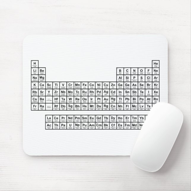 Periodischer Table Mouse Pad Mousepad (Mit Mouse)