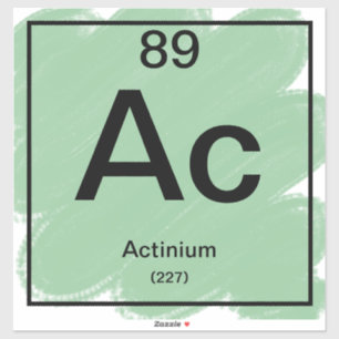Periodischer Tafelaufkleber - Actinium Aufkleber